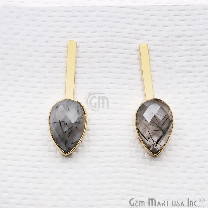 Pear Shape 9x27mm Gold Plated Gemstone Dangle Stud Earrings Pick your Gemstone 901741 GemMartUSA Earrings Pear Shape 9x27mm Gold Plated Gemstone Dangle Stud Earrings Pick your Gemstone 901741 GemMartUSA Earrings