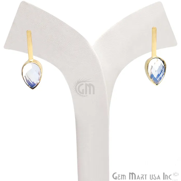 Pear Shape 9x27mm Gold Plated Gemstone Dangle Stud Earrings Pick your Gemstone 901741 GemMartUSA Earrings Pear Shape 9x27mm Gold Plated Gemstone Dangle Stud Earrings Pick your Gemstone 901741 GemMartUSA Earrings
