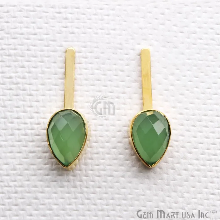 Pear Shape 9x27mm Gold Plated Gemstone Dangle Stud Earrings Pick your Gemstone 901741 GemMartUSA Earrings Pear Shape 9x27mm Gold Plated Gemstone Dangle Stud Earrings Pick your Gemstone 901741 GemMartUSA Earrings