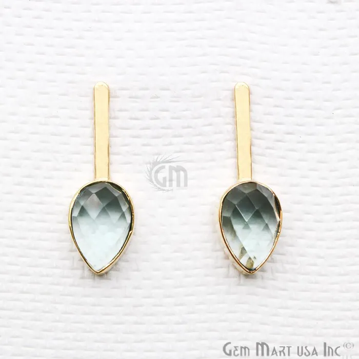 Pear Shape 9x27mm Gold Plated Gemstone Dangle Stud Earrings Pick your Gemstone 901741 GemMartUSA Earrings Pear Shape 9x27mm Gold Plated Gemstone Dangle Stud Earrings Pick your Gemstone 901741 GemMartUSA Earrings