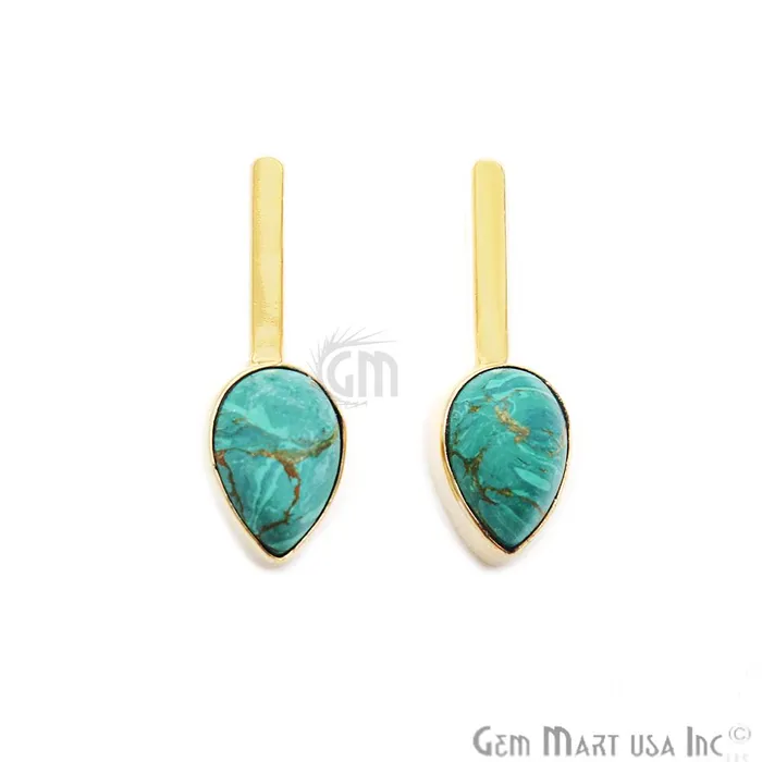 Pear Shape 9x27mm Gold Plated Gemstone Dangle Stud Earrings Pick your Gemstone 901741 GemMartUSA Earrings Pear Shape 9x27mm Gold Plated Gemstone Dangle Stud Earrings Pick your Gemstone 901741 GemMartUSA Earrings