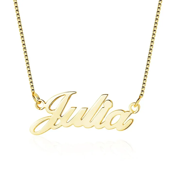 Personalized Copper Customized Nameplate Pendant Necklace 3 Color Option Fashion Jewelry Gift for Women customjewelryan Necklaces