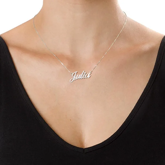 Personalized Copper Customized Nameplate Pendant Necklace 3 Color Option Fashion Jewelry Gift for Women customjewelryan Necklaces