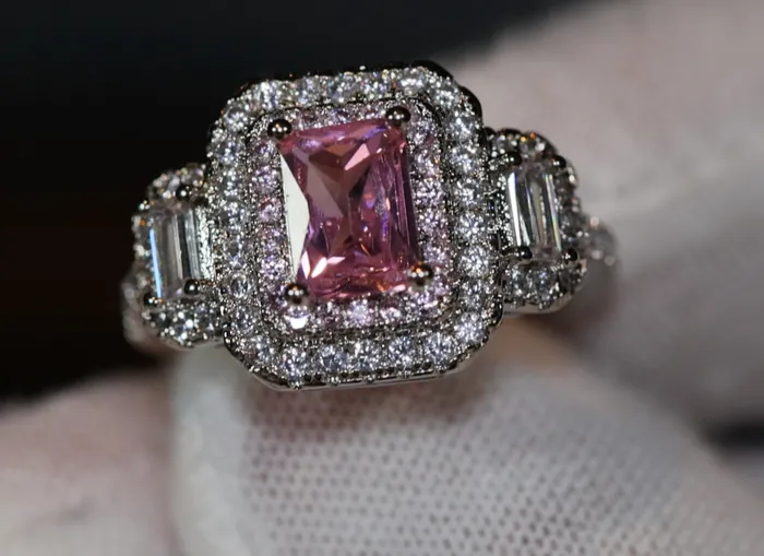 Pink Diamond Ring Pink Diamond Engagement Ring Womens Pink Diamond Ring Promise Ring Womens Engagement Ring Womens Fashion Ring My Store Rings