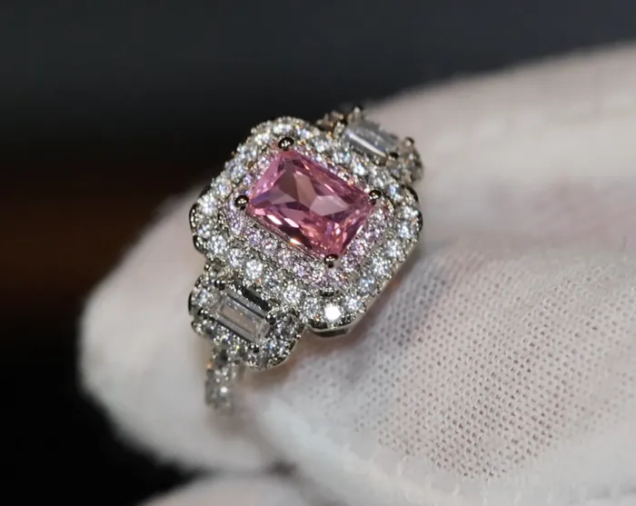 Pink Diamond Ring Pink Diamond Engagement Ring Womens Pink Diamond Ring Promise Ring Womens Engagement Ring Womens Fashion Ring My Store Rings