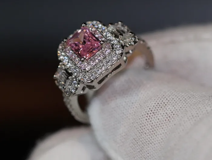 Pink Diamond Ring Pink Diamond Engagement Ring Womens Pink Diamond Ring Promise Ring Womens Engagement Ring Womens Fashion Ring My Store Rings