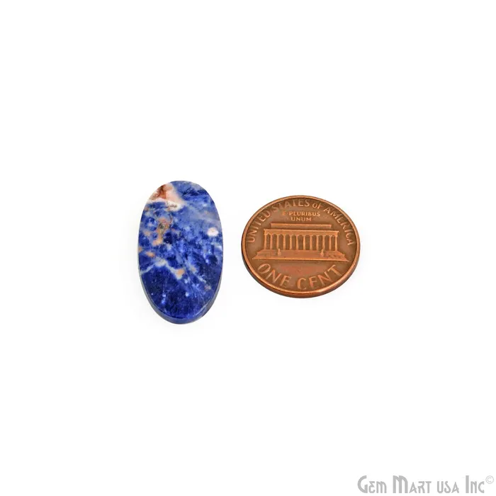Sodalite Oval Shape 25X13mm Loose Gemstone For Earring Pair GemMartUSA Earrings