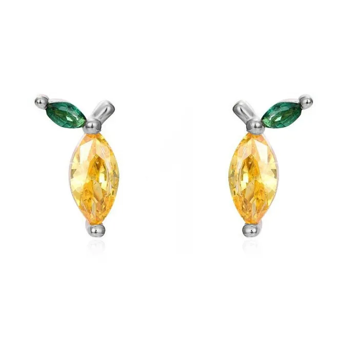 Sweet T 52 Earrings Gold Filled Stud Earrings For Women Girls Ear Cuffs Colorful Zircon Dangle Hoop Earrings Fashion Party Jewelry