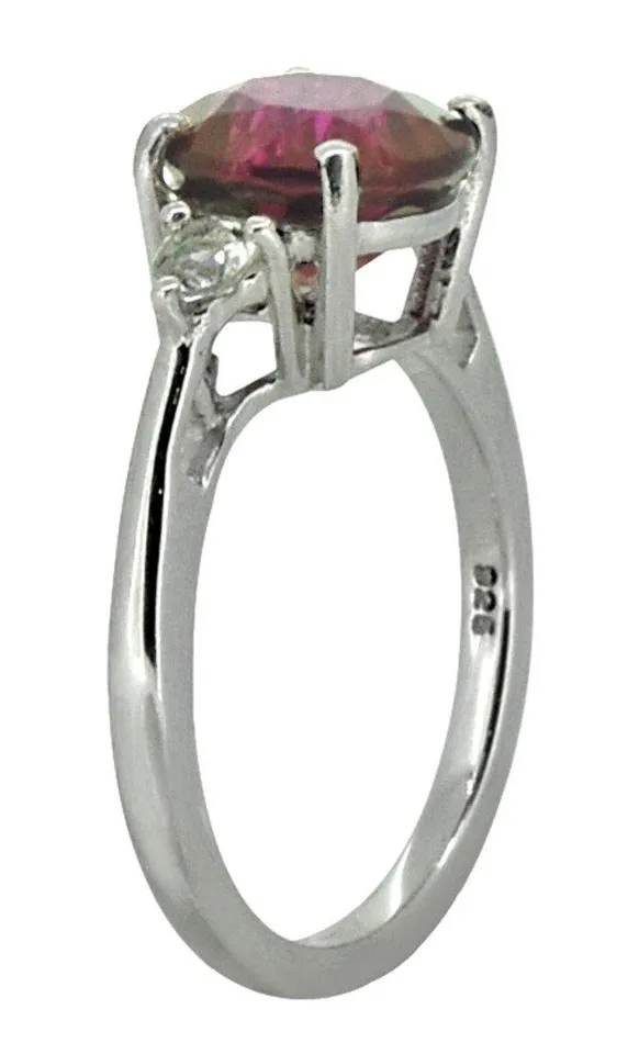 YoTreasure Rings Coated Purple Topaz Solid 925 Sterling Silver Ring Jewelry