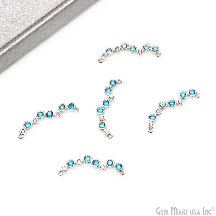 Zircon Gold Bezel Bar Necklace Bar Pendant 32x4mm Double Bail Necklace GemMartUSA Necklaces Zircon Gold Bezel Bar Necklace Bar Pendant 32x4mm Double Bail Necklace GemMartUSA Necklaces