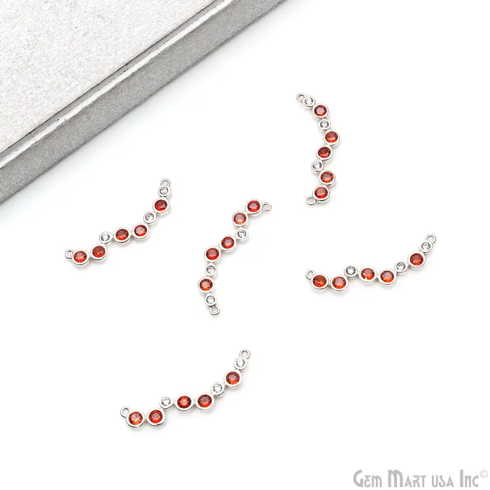 Zircon Gold Bezel Bar Necklace Bar Pendant 32x4mm Double Bail Necklace GemMartUSA Necklaces Zircon Gold Bezel Bar Necklace Bar Pendant 32x4mm Double Bail Necklace GemMartUSA Necklaces