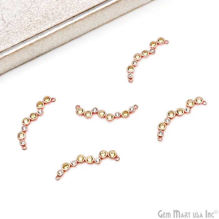 Zircon Gold Bezel Bar Necklace Bar Pendant 32x4mm Double Bail Necklace GemMartUSA Necklaces Zircon Gold Bezel Bar Necklace Bar Pendant 32x4mm Double Bail Necklace GemMartUSA Necklaces