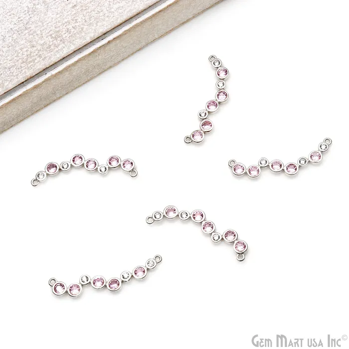 Zircon Gold Bezel Bar Necklace Bar Pendant 32x4mm Double Bail Necklace GemMartUSA Necklaces Zircon Gold Bezel Bar Necklace Bar Pendant 32x4mm Double Bail Necklace GemMartUSA Necklaces